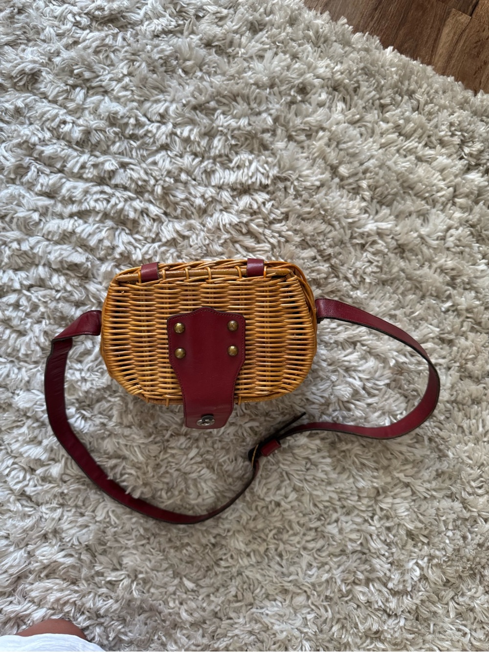 Vintage 1980s Etienne Aigner Woven Fishing Basket - Picture 5 of 9